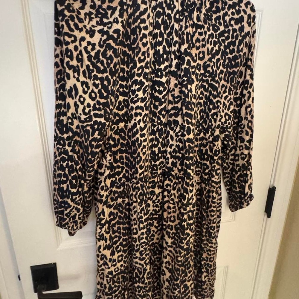 The Drop x Caralyn Mirand Leopard Print Mini Dress in women's Large.